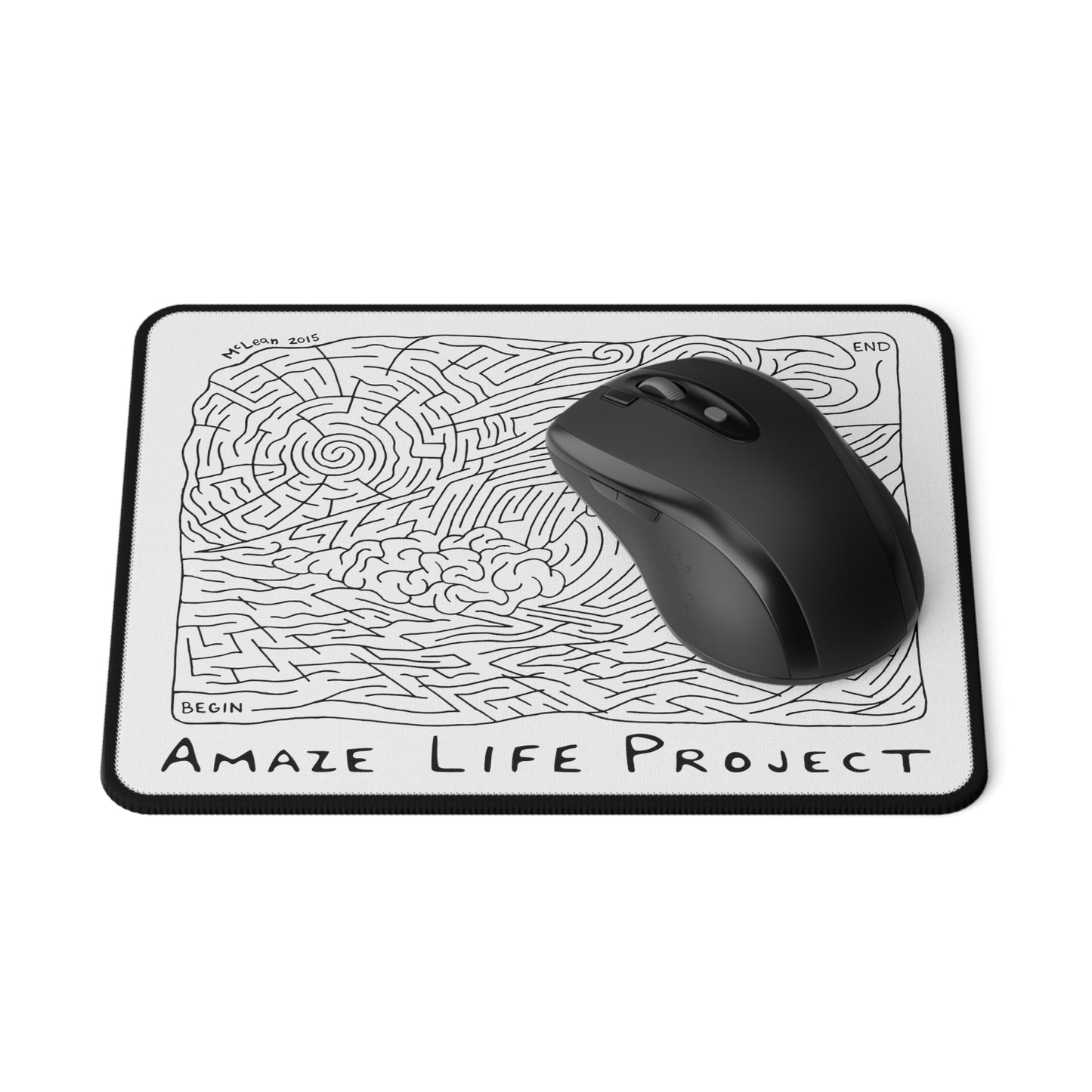 Breaking Wave Mouse Pad - White